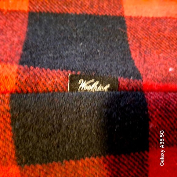 Woolrich Womens Red & Black Buffalo Plaid Wool Blend Mini Skirt With Side Pocket - Picture 2 of 9
